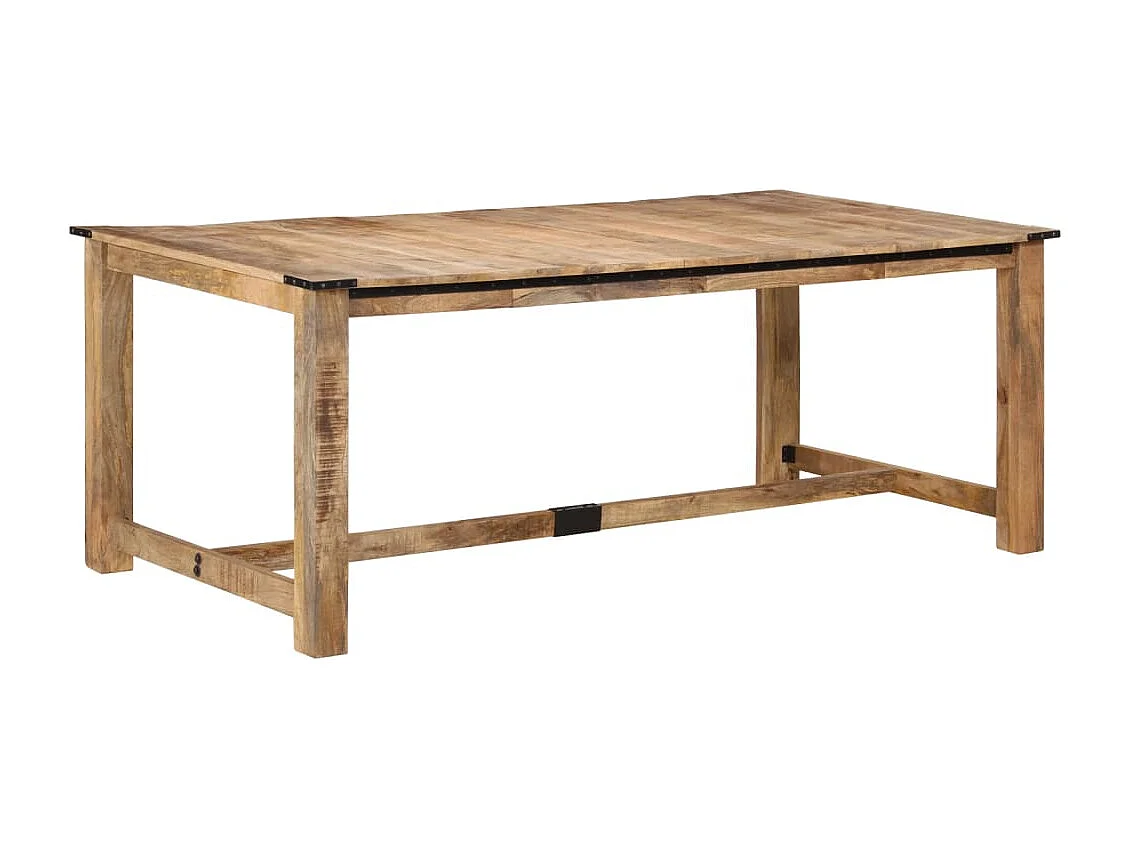Tavolo da Pranzo 200x100x75 cm in Legno Massello di Mango
