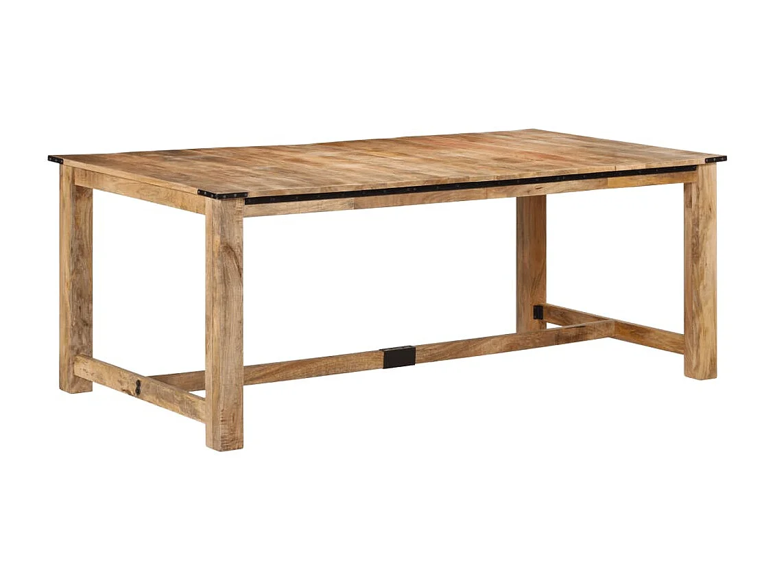 Tavolo da Pranzo 200x100x75 cm in Legno Massello di Mango
