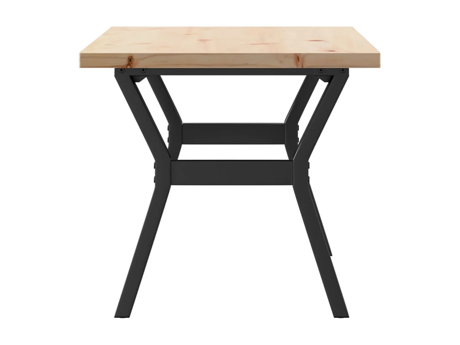 Mesa de centro estrutura em Y 100x50x45,5cm pinho/ferro fundido