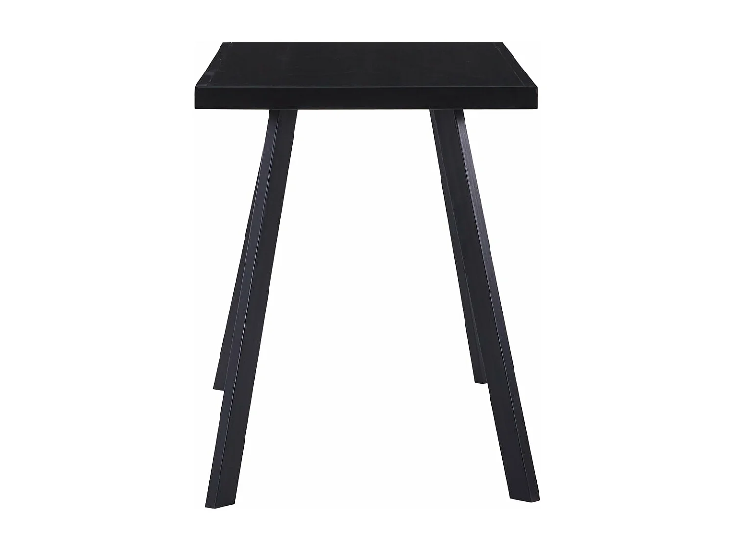 Table à manger Noir 120x60x75 cm Verre trempé