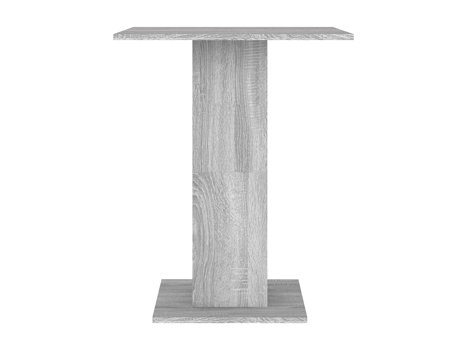 Mesa de bistrô 60x60x75cm derivados de madeira cinzento sonoma