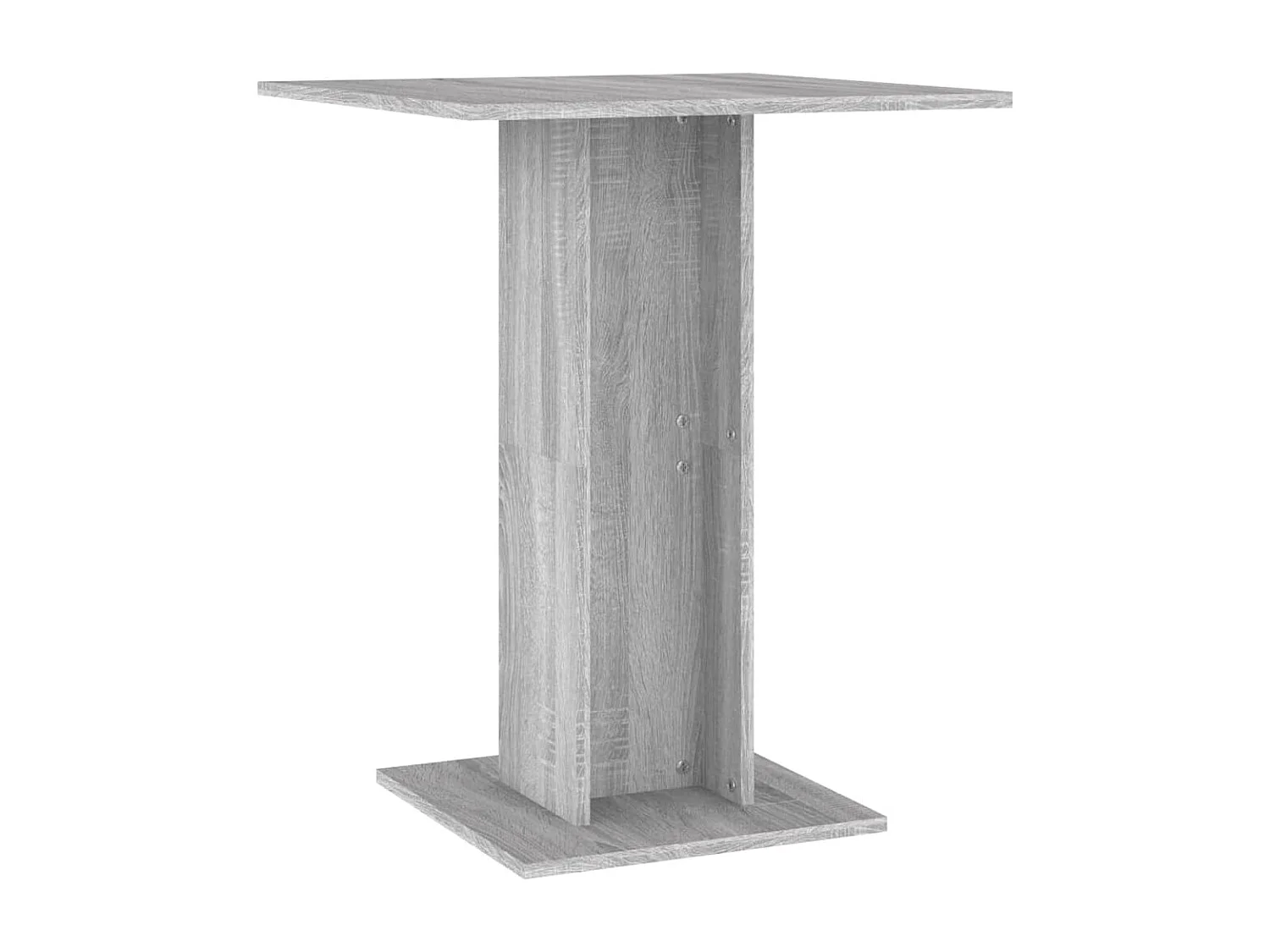 Table de bistro Sonoma gris 60x60x75 cm Bois d'ingénierie