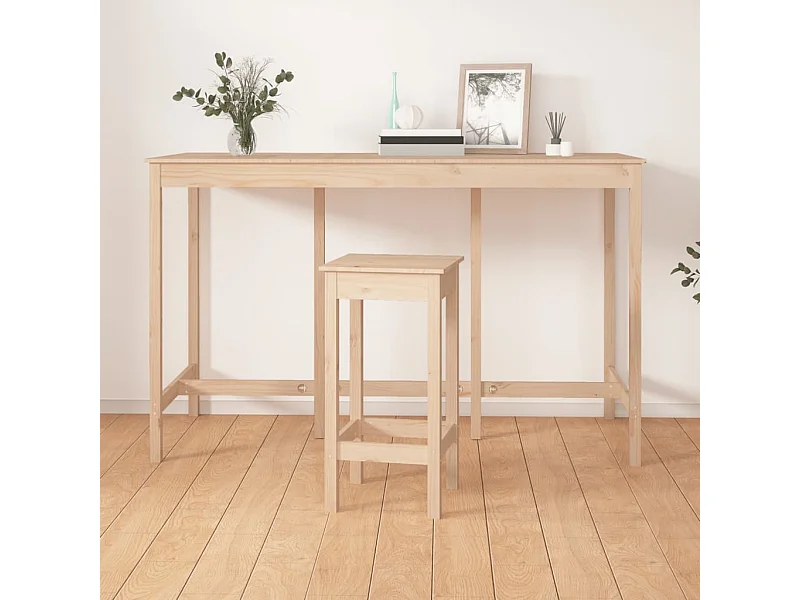 Bartafel 180x80x110 cm massief grenenhout