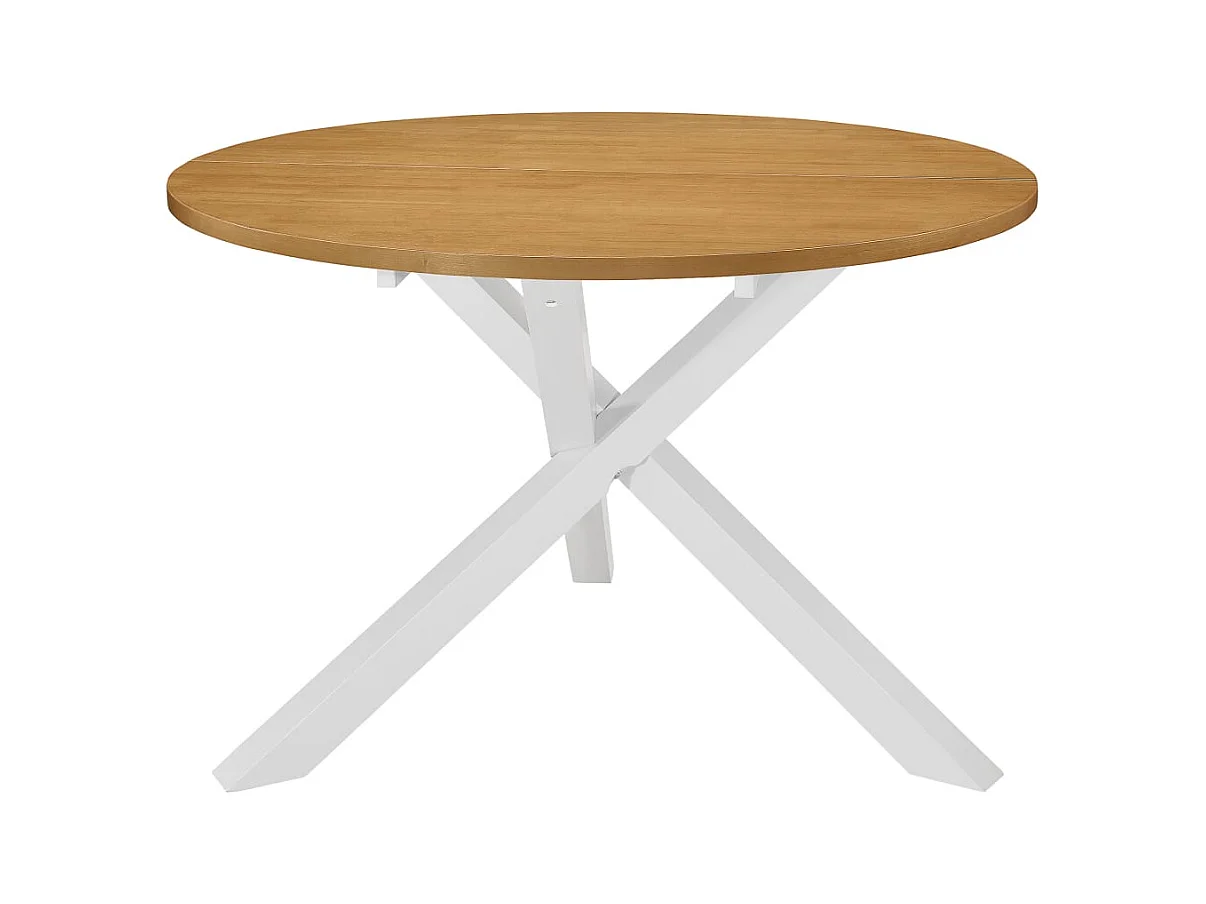 Tavolo da Pranzo Bianco 120x75 cm in MDF