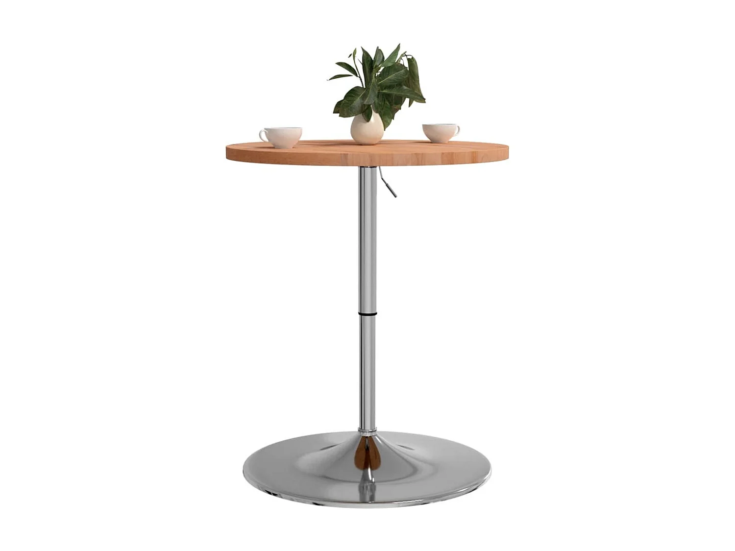 Table de bar Ø60x90,5 cm bois massif de hêtre