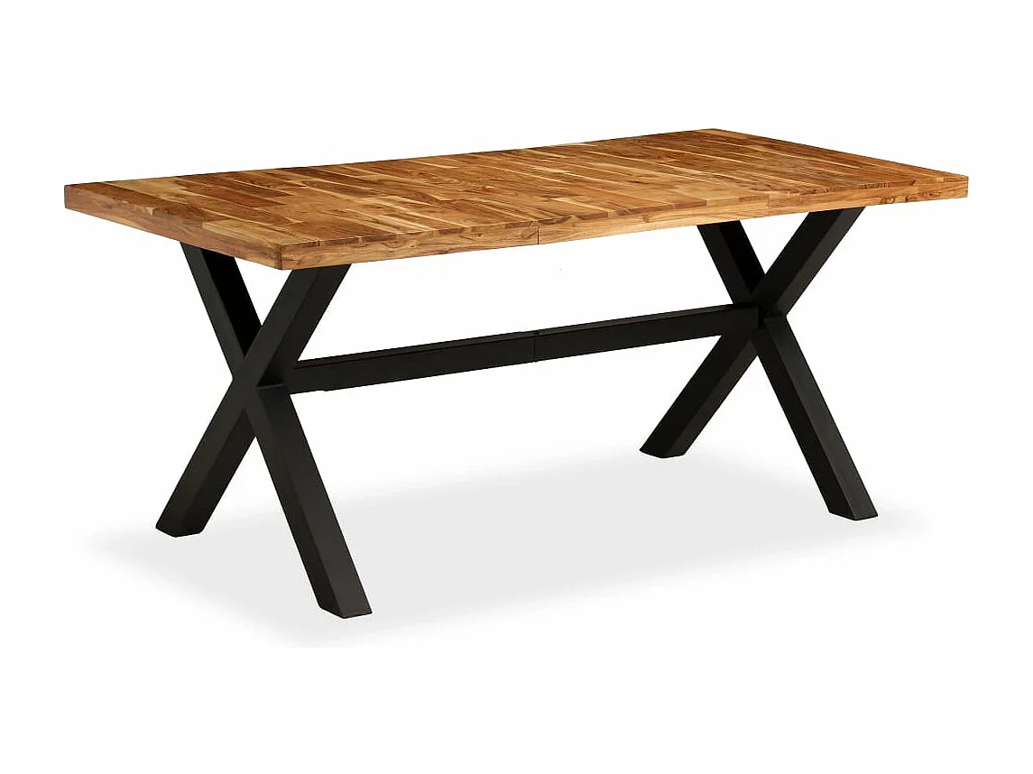 Mesa de comedor madera maciza de acacia y mango 180x90x76 cm