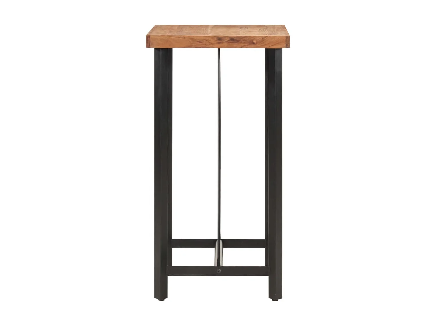 Bartisch 55x55x107 cm Massivholz Akazie und Eisen