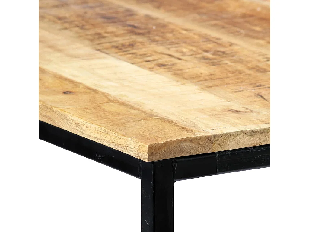 Tavolo da Pranzo 140x70x75 cm in Legno Massello di Mango Grezzo