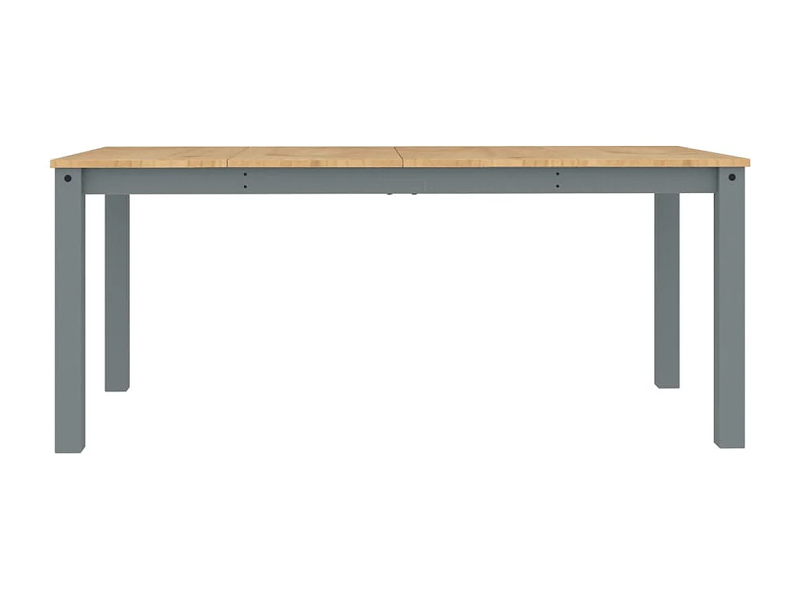 Table à manger Panama gris 180x90x75 cm bois massif de pin