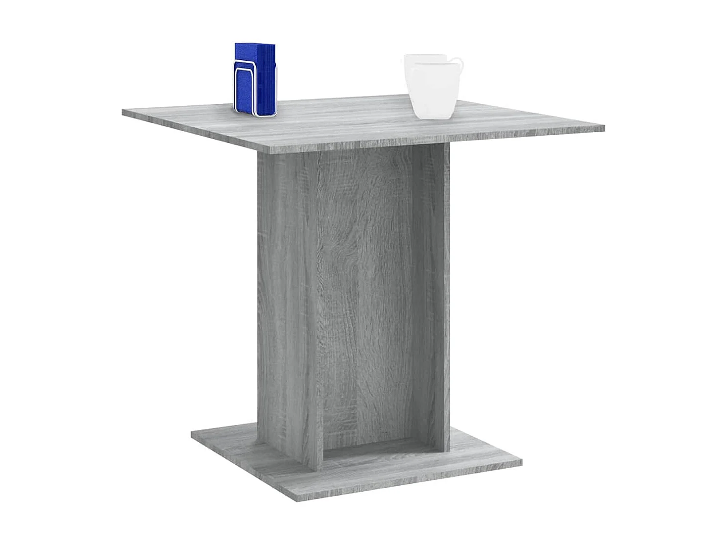 Table à dîner Sonoma gris 80x80x75 cm Bois d'ingénierie