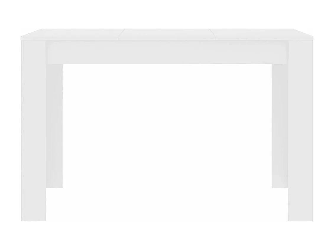 Tavolo da Pranzo Bianco 120x60x76 cm in Legno Multistrato