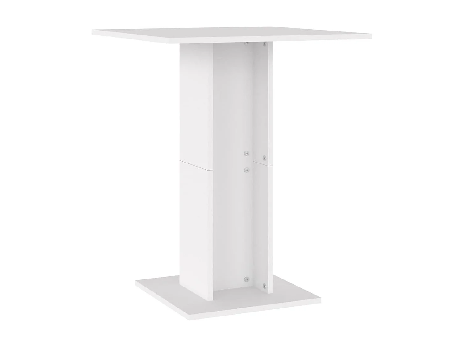 Mesa de bistrô 60x60x75 cm derivados de madeira branco