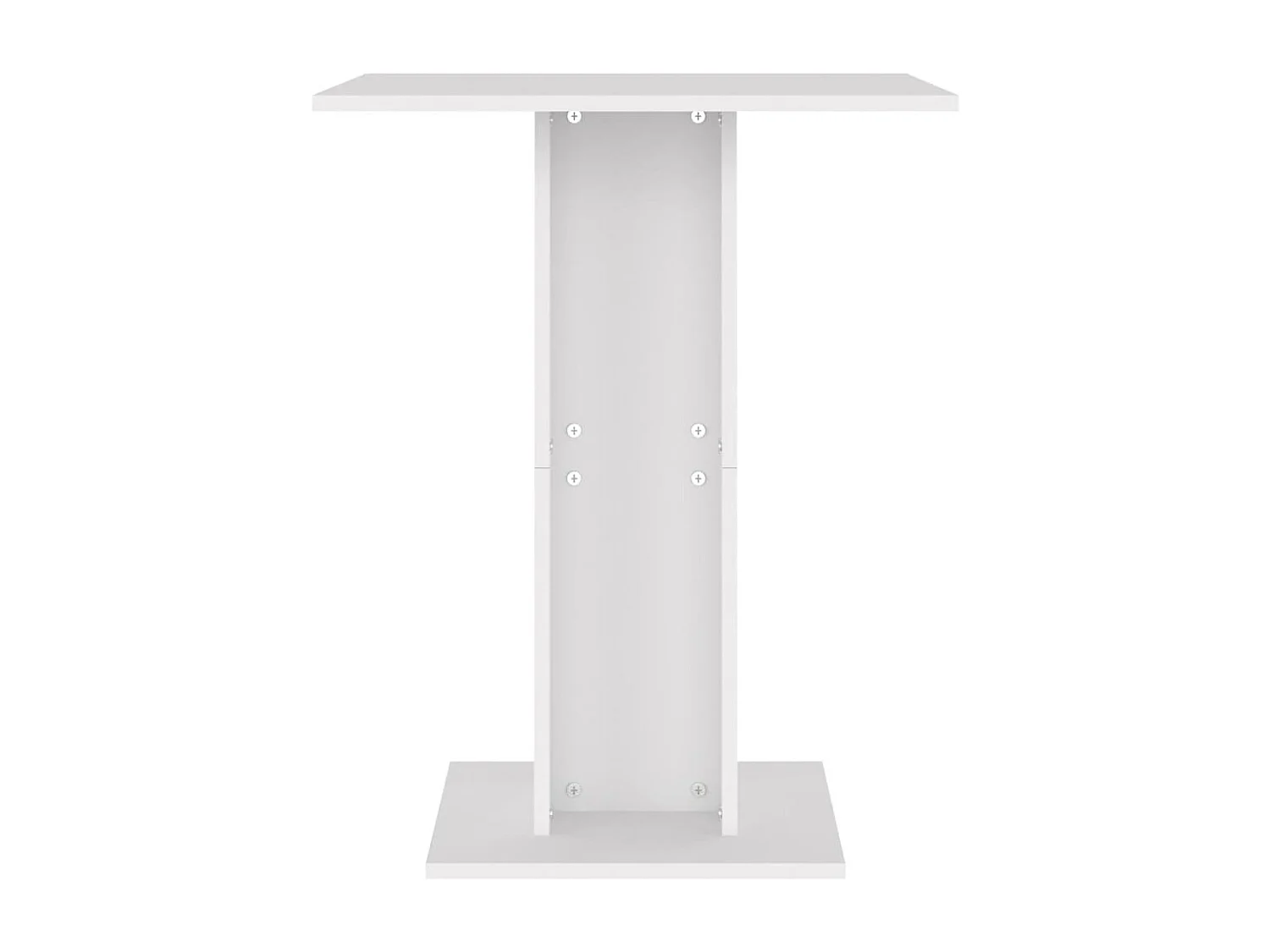 Mesa de bistrô 60x60x75 cm derivados de madeira branco