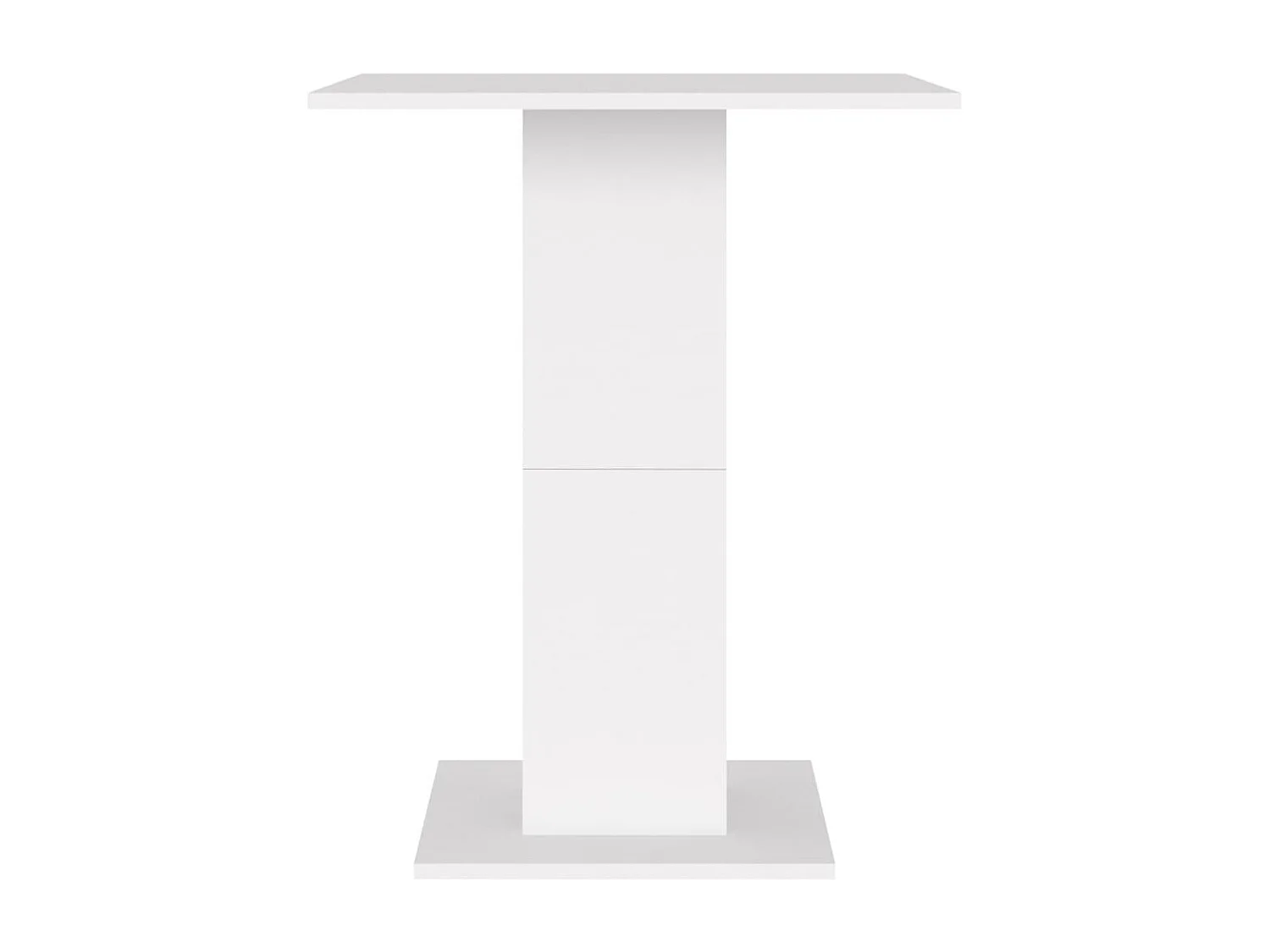 Mesa de bistrô 60x60x75 cm derivados de madeira branco