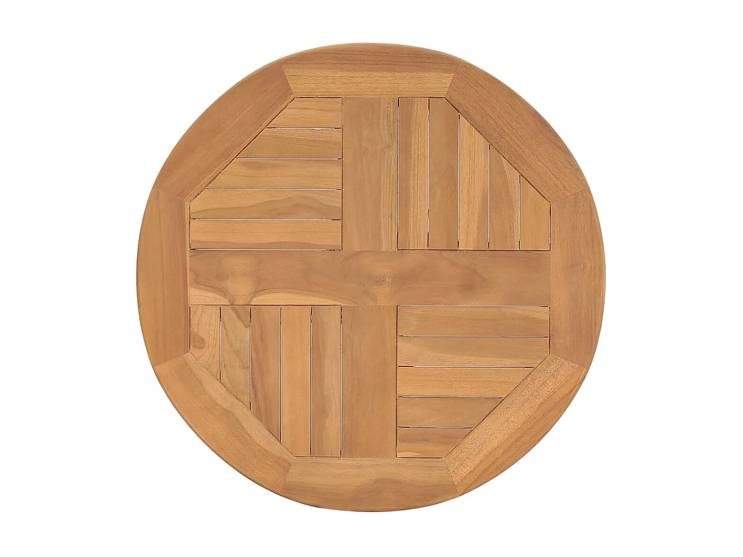 Tavolo da Bistrot Ø60x75,5 cm in Legno Massello di Teak