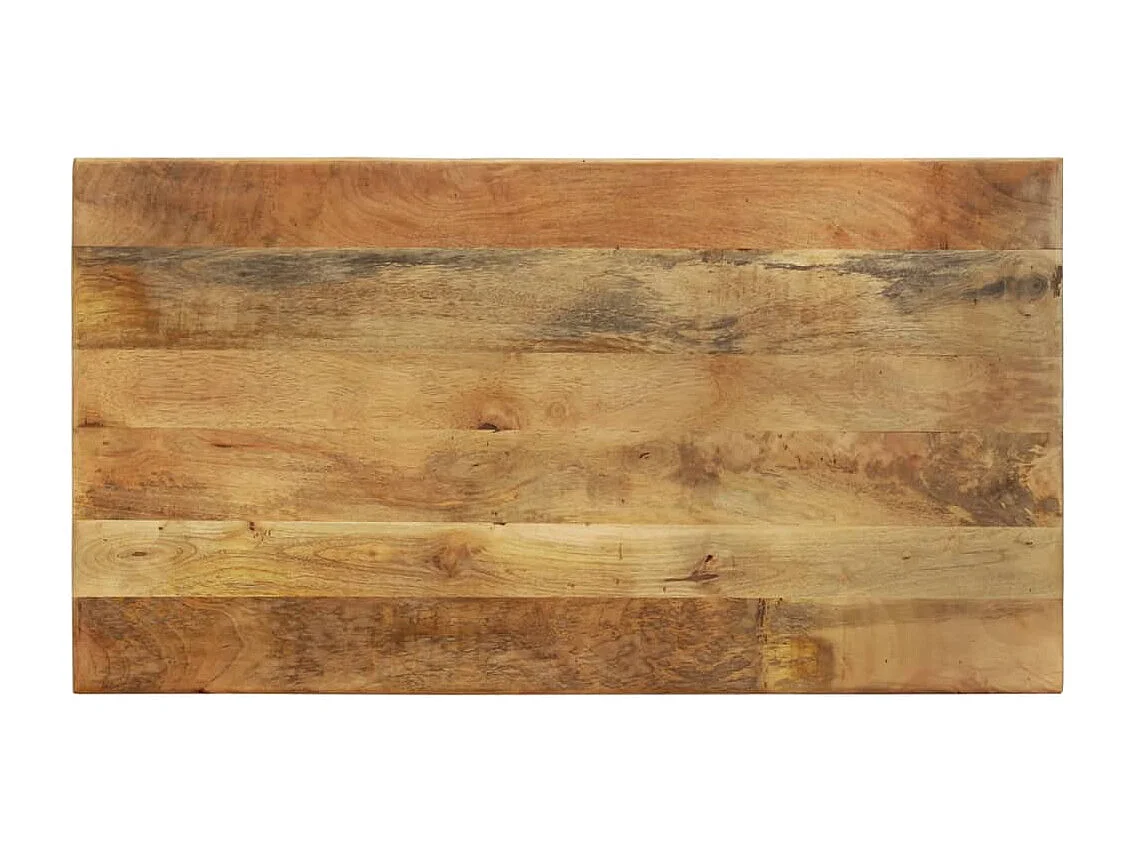 Mesa de jantar 110x60x76 cm madeira de mangueira maciça
