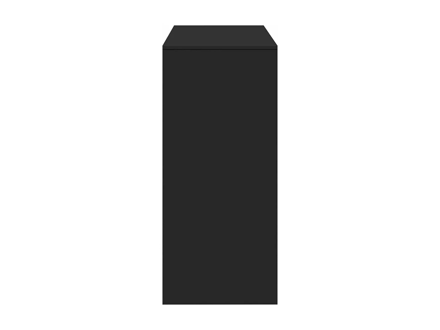 Mesa de bar com prateleiras derivados de madeira preto