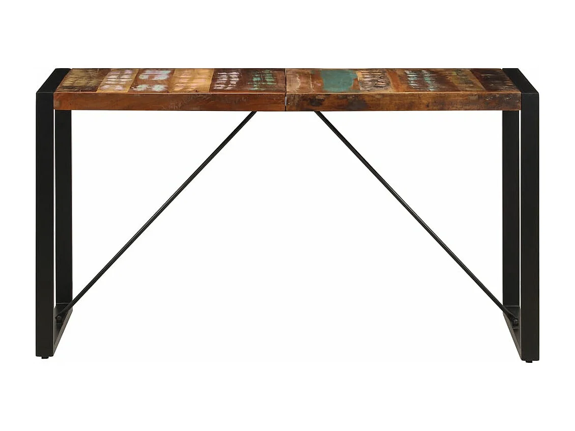 Table à manger 140x70x75 cm Bois de récupération massif