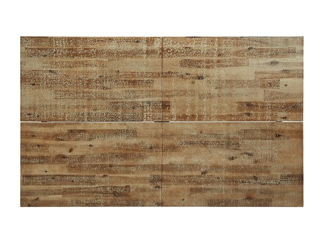 Mesa de comedor madera maciza de acacia 150x90x75 cm