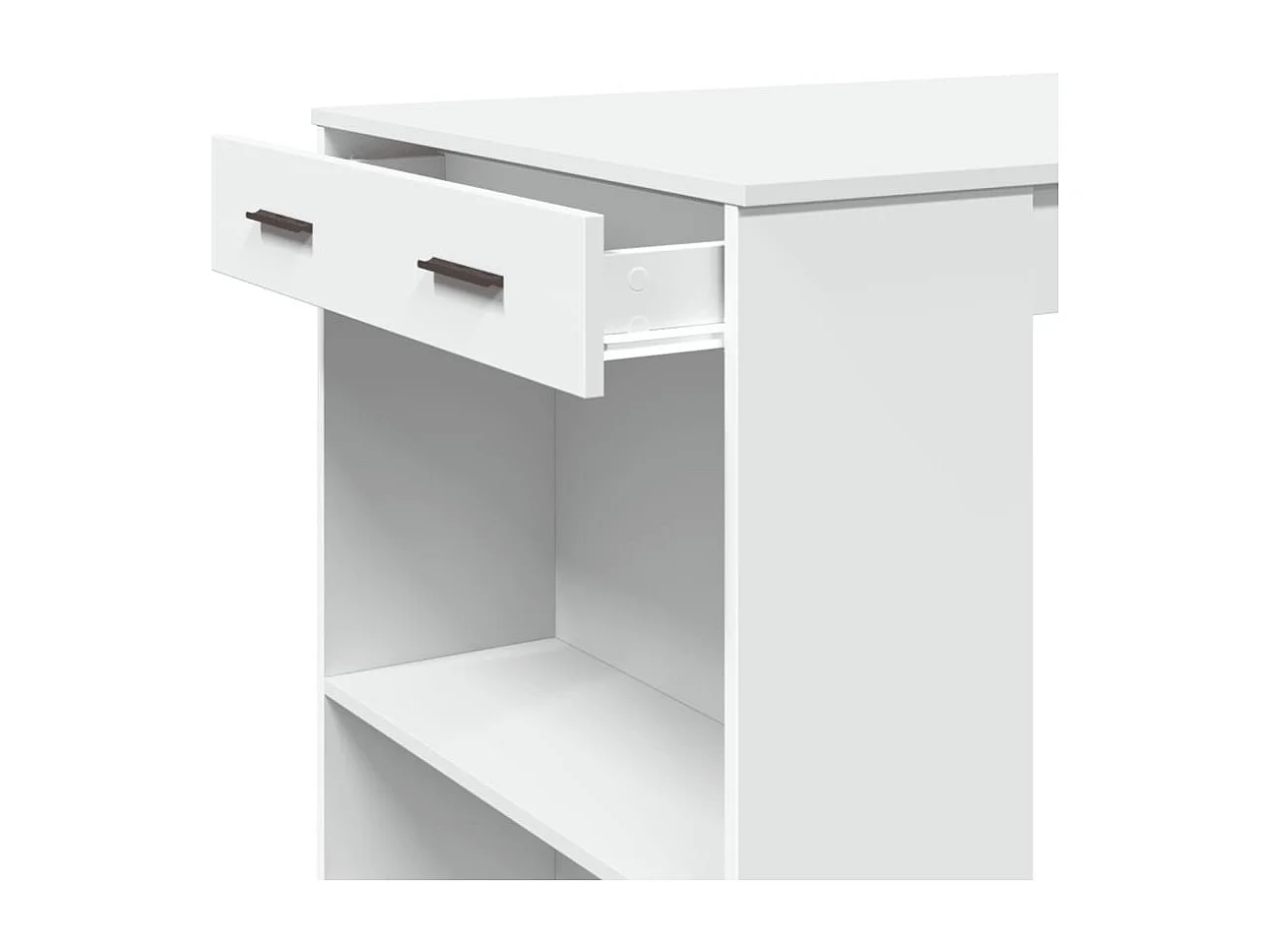 Mesa de bar 102x70x103,5 cm derivados de madeira branco