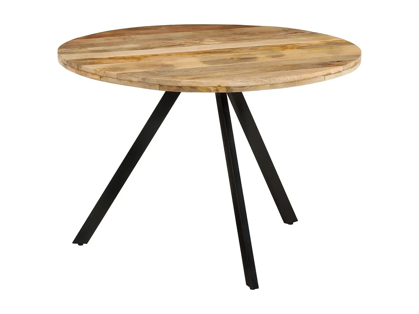 Mesa de jantar 110x75 cm madeira de mangueira maciça