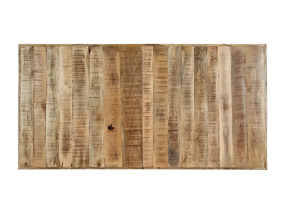 Tavolo da Pranzo 140x70x75 cm in Legno Massello di Mango Grezzo