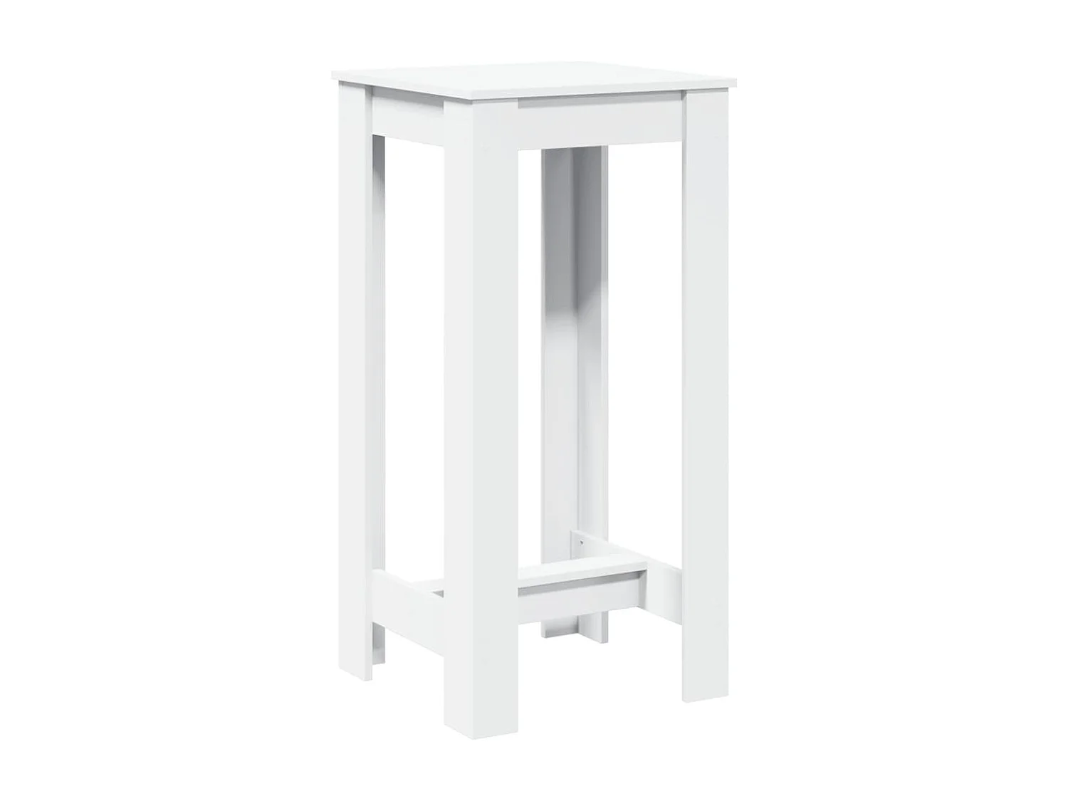 Bartisch Weiß 51x50x103,5 cm Holzwerkstoff