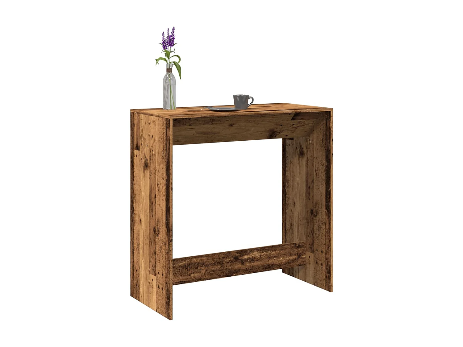 Mesa de bar 102x50x103,5 cm derivados de madeira madeira velha