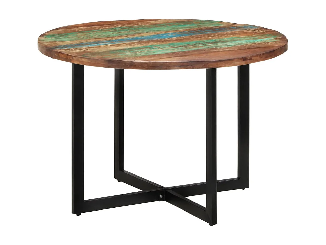 Tavolo da Pranzo 110x75 cm in Legno Massello di Recupero