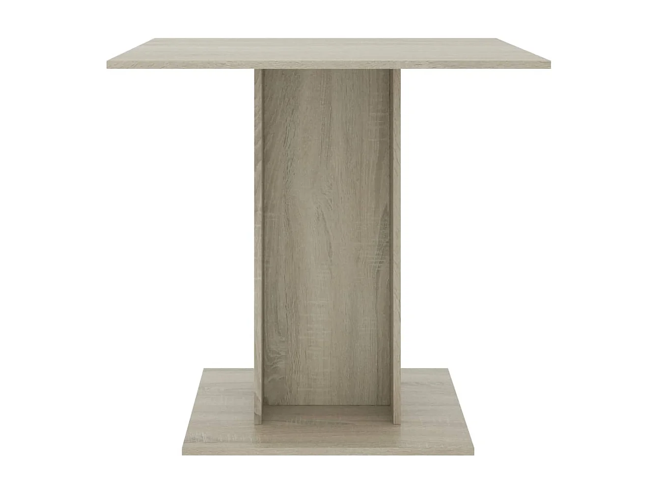 Table à dîner Chêne sonoma 80x80x75 cm Bois d'ingénierie