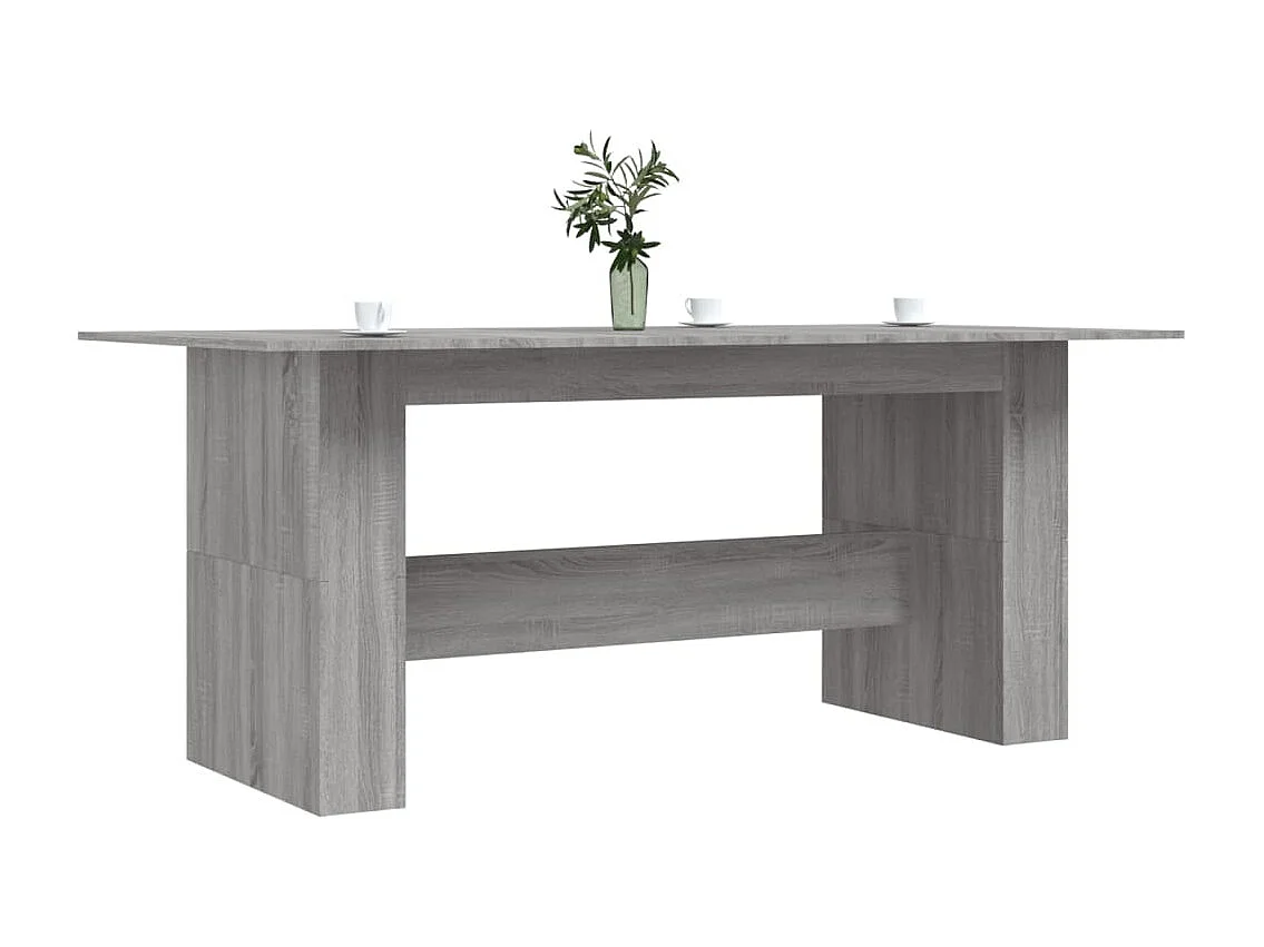 Table à dîner sonoma gris 180x90x76 cm bois d'ingénierie