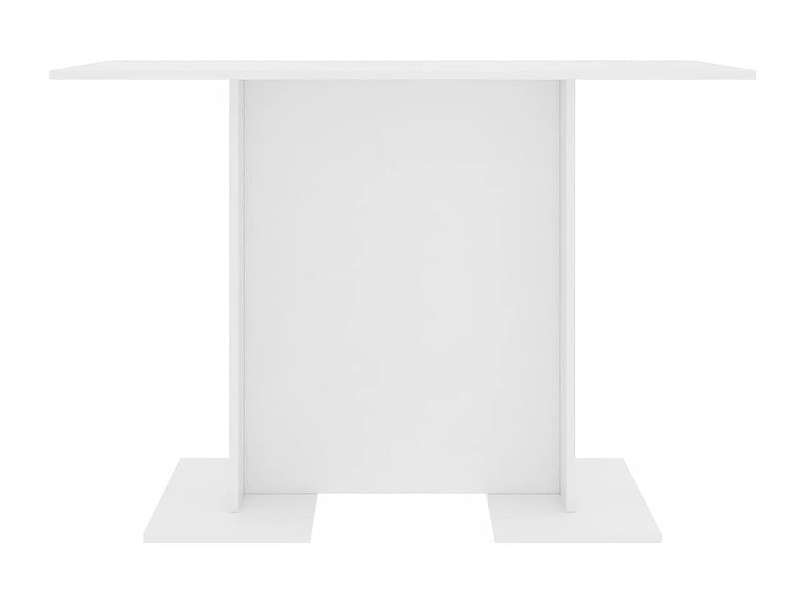 Tavolo da Pranzo Bianco 110x60x75 cm in Legno Multistrato