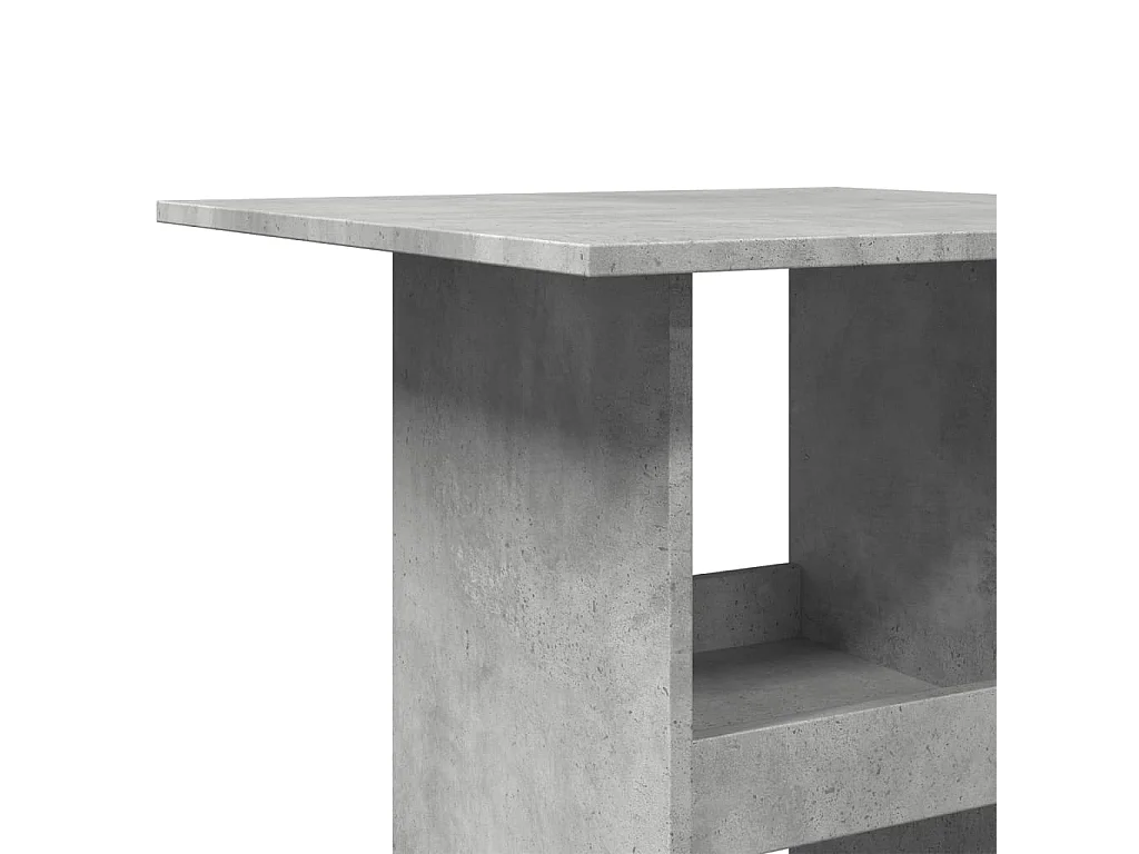 Mesa de bar com arrumação derivados de madeira cinza cimento