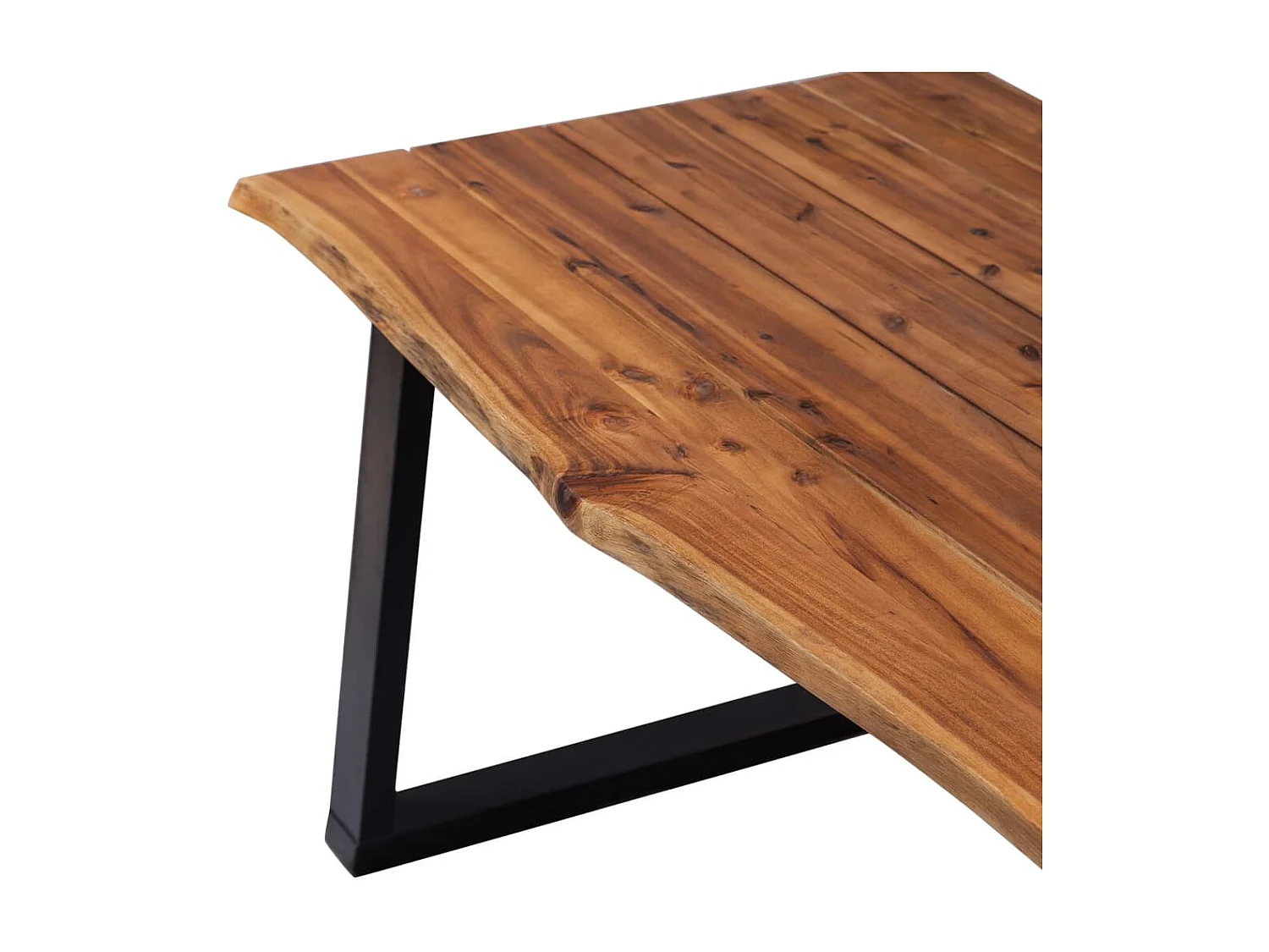 Mesa de comedor madera maciza de acacia 170x90x75 cm