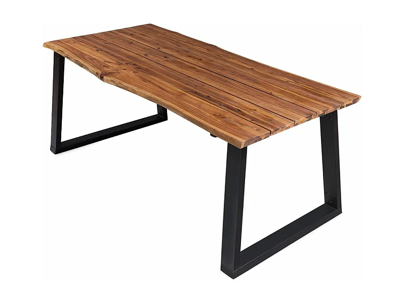 Mesa de comedor madera maciza de acacia 170x90x75 cm