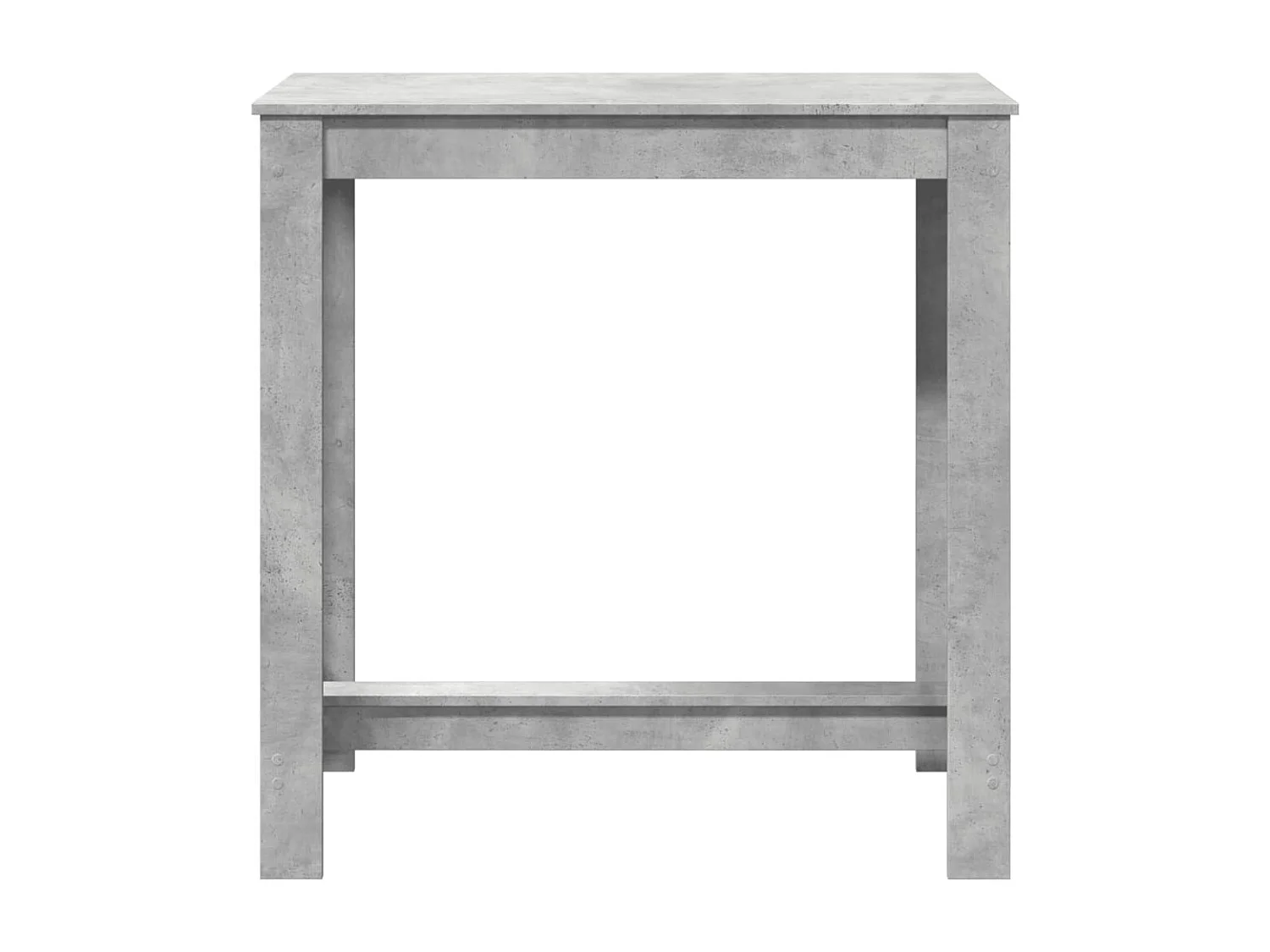 Table de bar gris béton 102x50x103,5 cm bois d'ingénierie