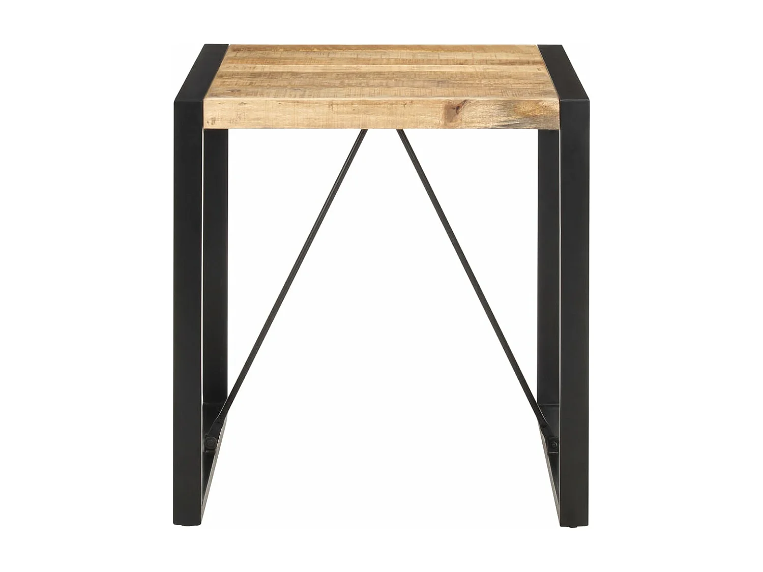 Table à manger 70x70x75 cm Bois de manguier massif brut