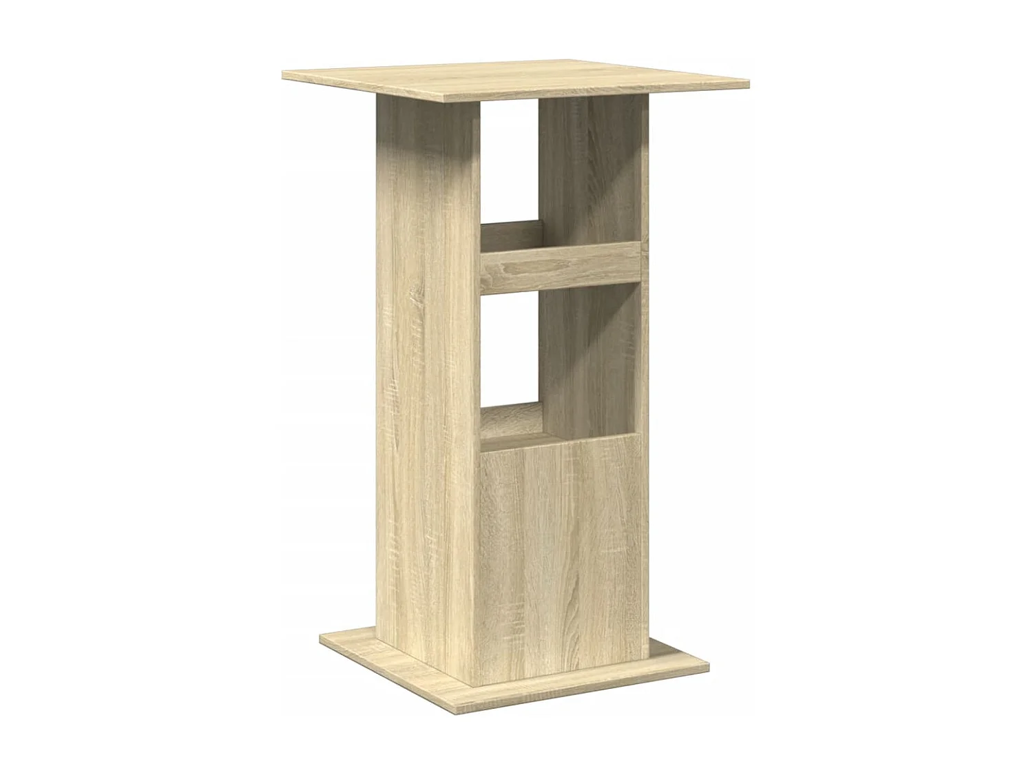 Table de bar avec rangement chêne sonoma bois d'ingénierie