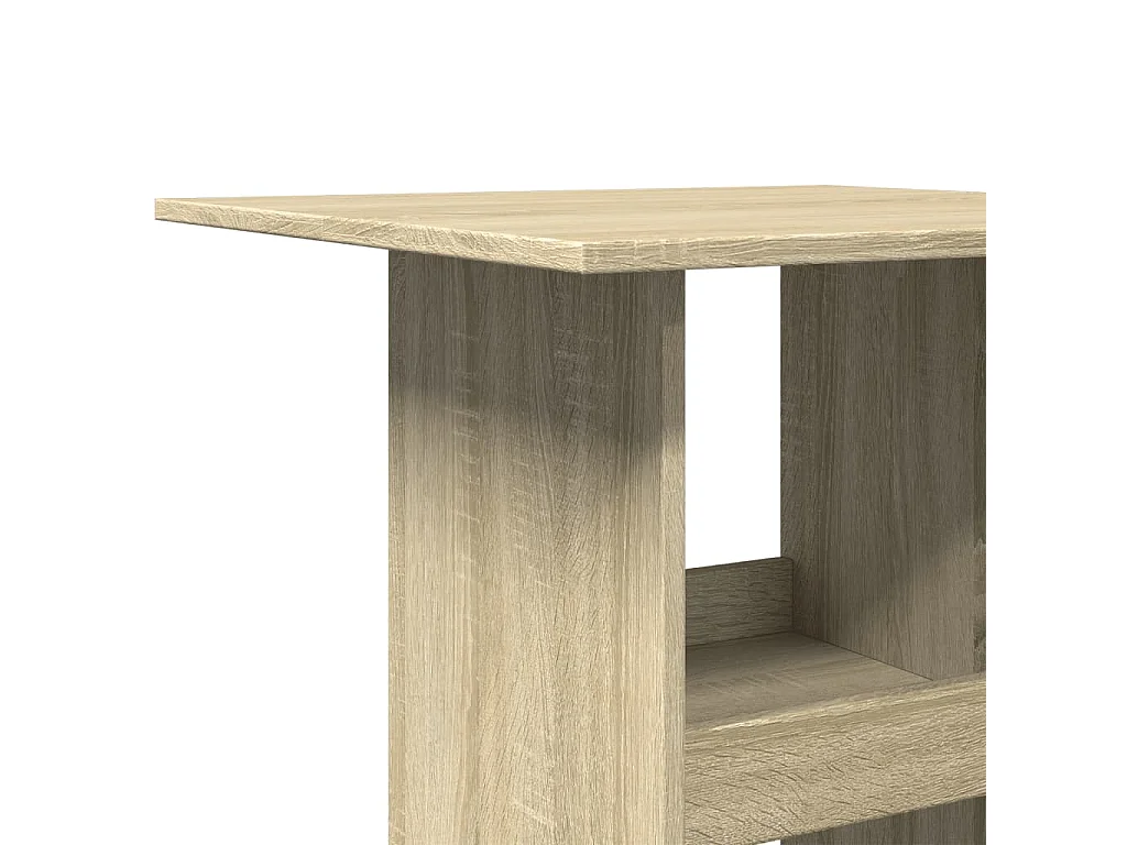 Bartafel met opbergruimte 60x60x102 cm hout sonoma eikenkleurig