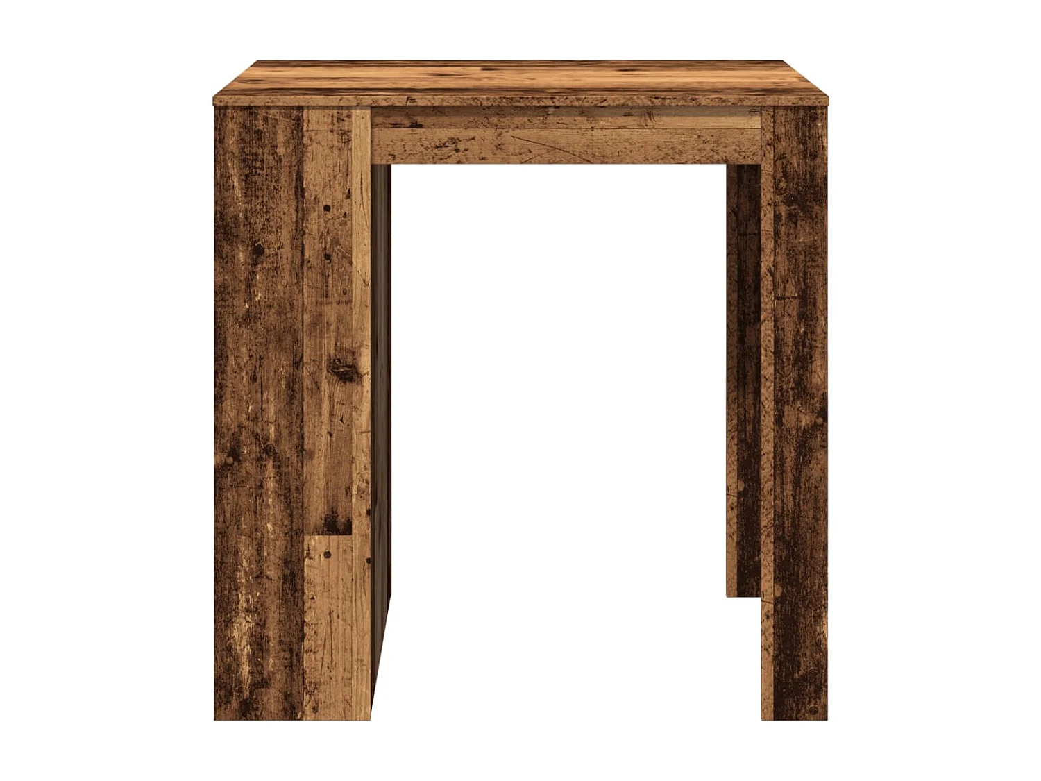 Table de bar vieux bois 102x70x103,5 cm bois d'ingénierie