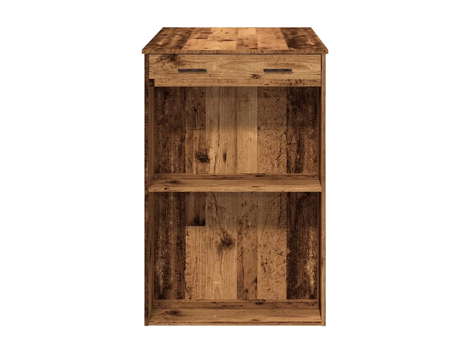 Table de bar vieux bois 102x70x103,5 cm bois d'ingénierie