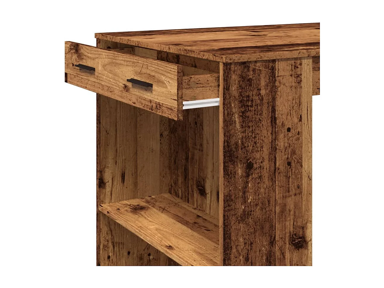 Table de bar vieux bois 102x70x103,5 cm bois d'ingénierie