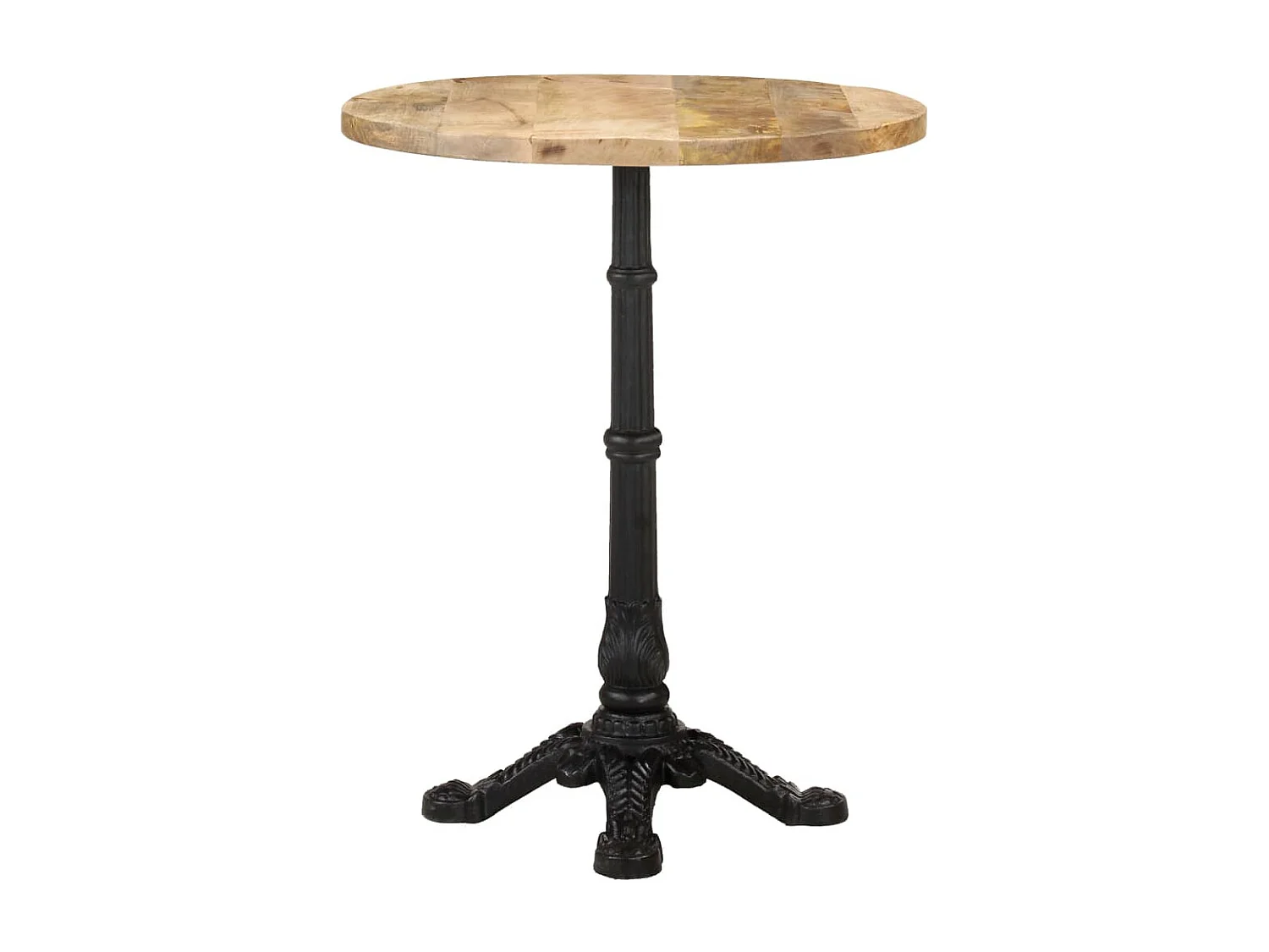 Mesa de bistró madera de mango rugosa Ø60x76 cm