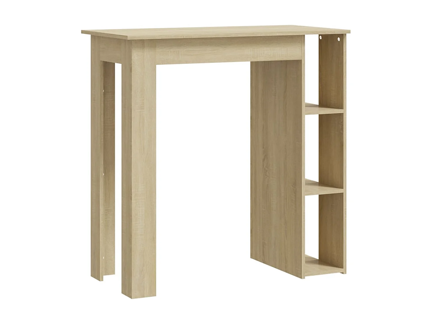 Bartisch mit Regal Sonoma-Eiche 102x50x103,5 cm Holzwerkstoff