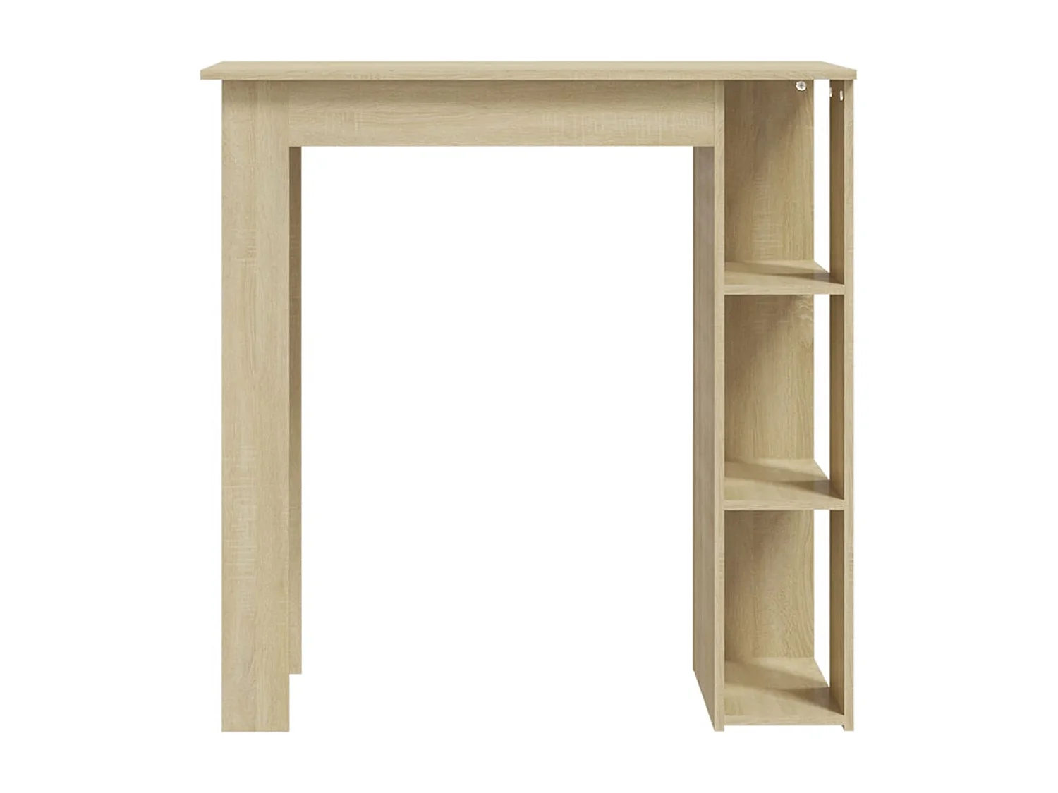 Table de bar avec étagère Chêne sonoma Bois d'ingénierie