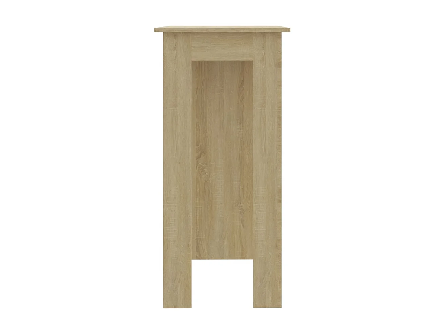 Table de bar avec étagère Chêne sonoma Bois d'ingénierie