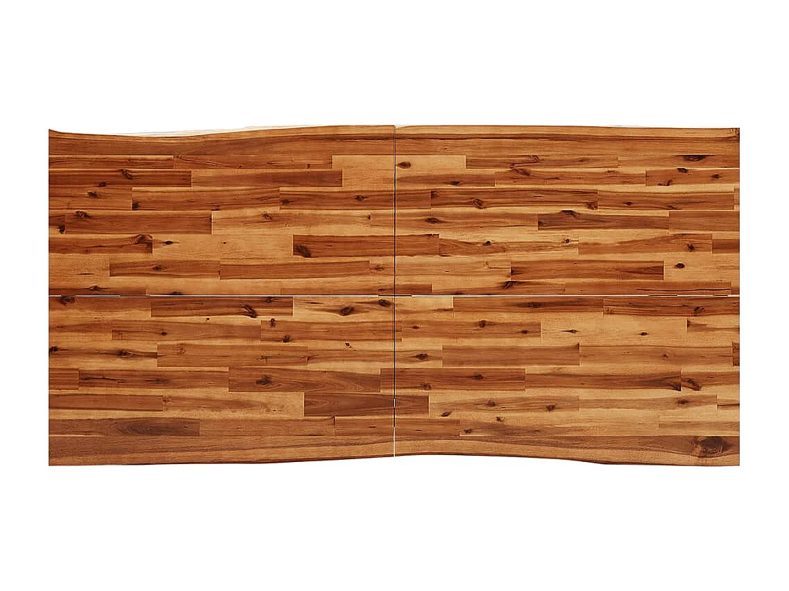 Mesa de jantar c/ bordas vivas 180x90x75 cm acácia maciça