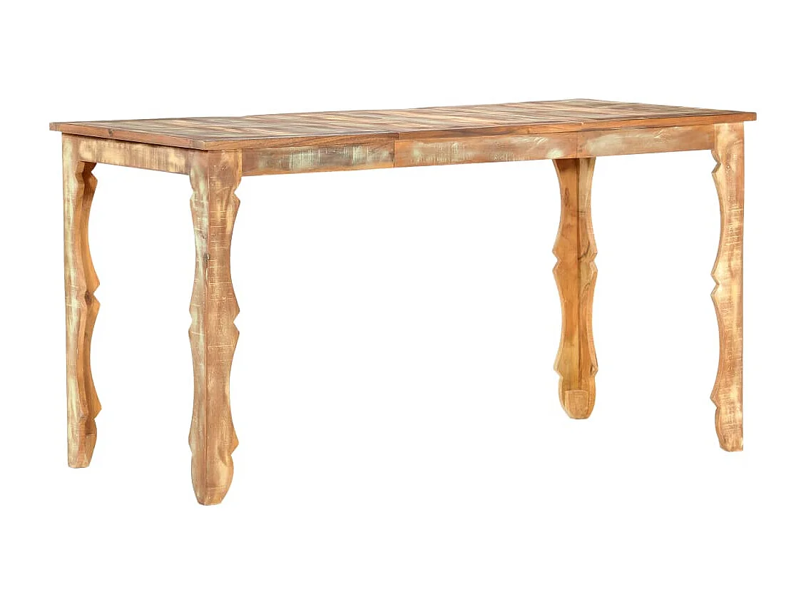 Tavolo da Pranzo 140x70x76 cm in Legno Massello di Recupero