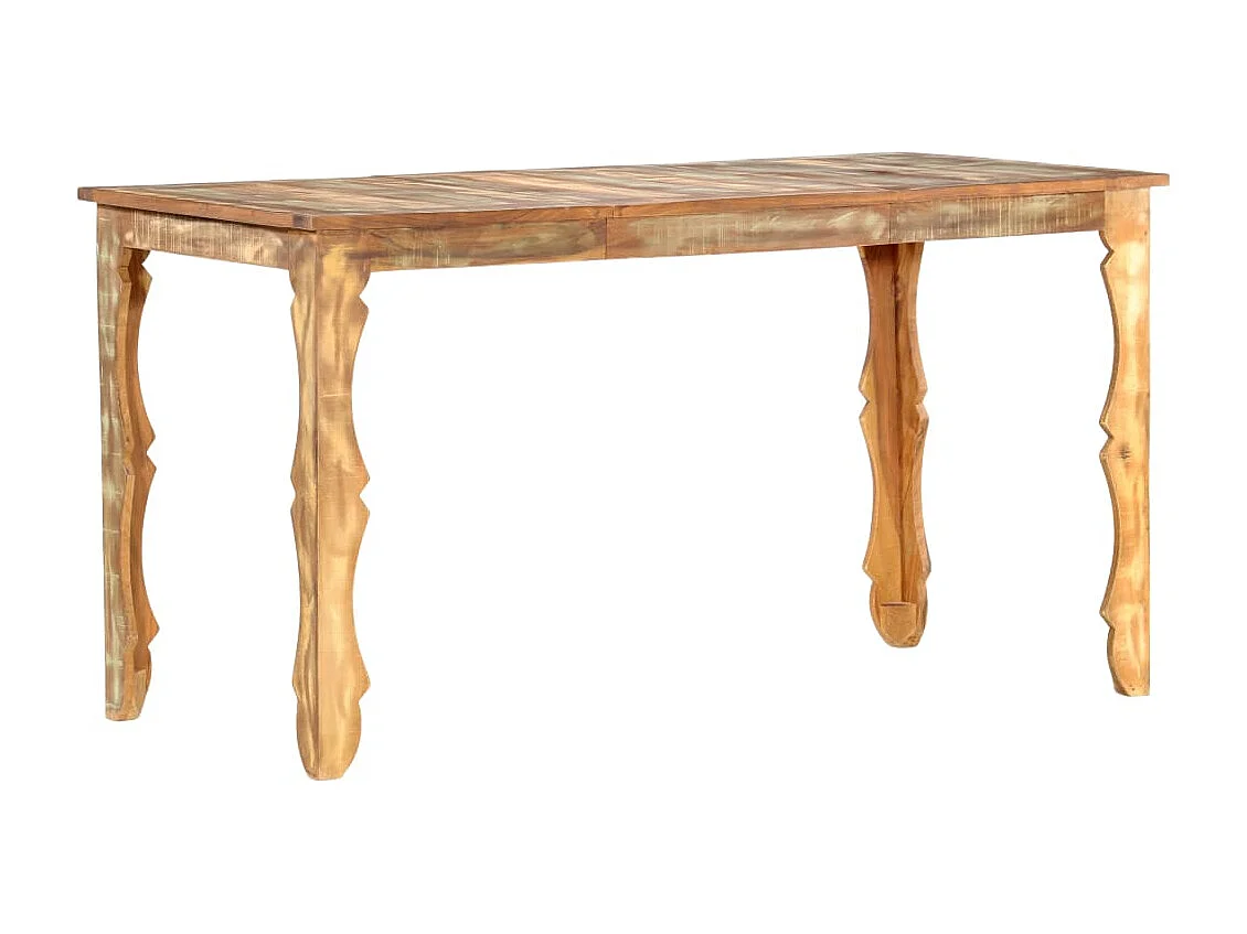 Tavolo da Pranzo 140x70x76 cm in Legno Massello di Recupero