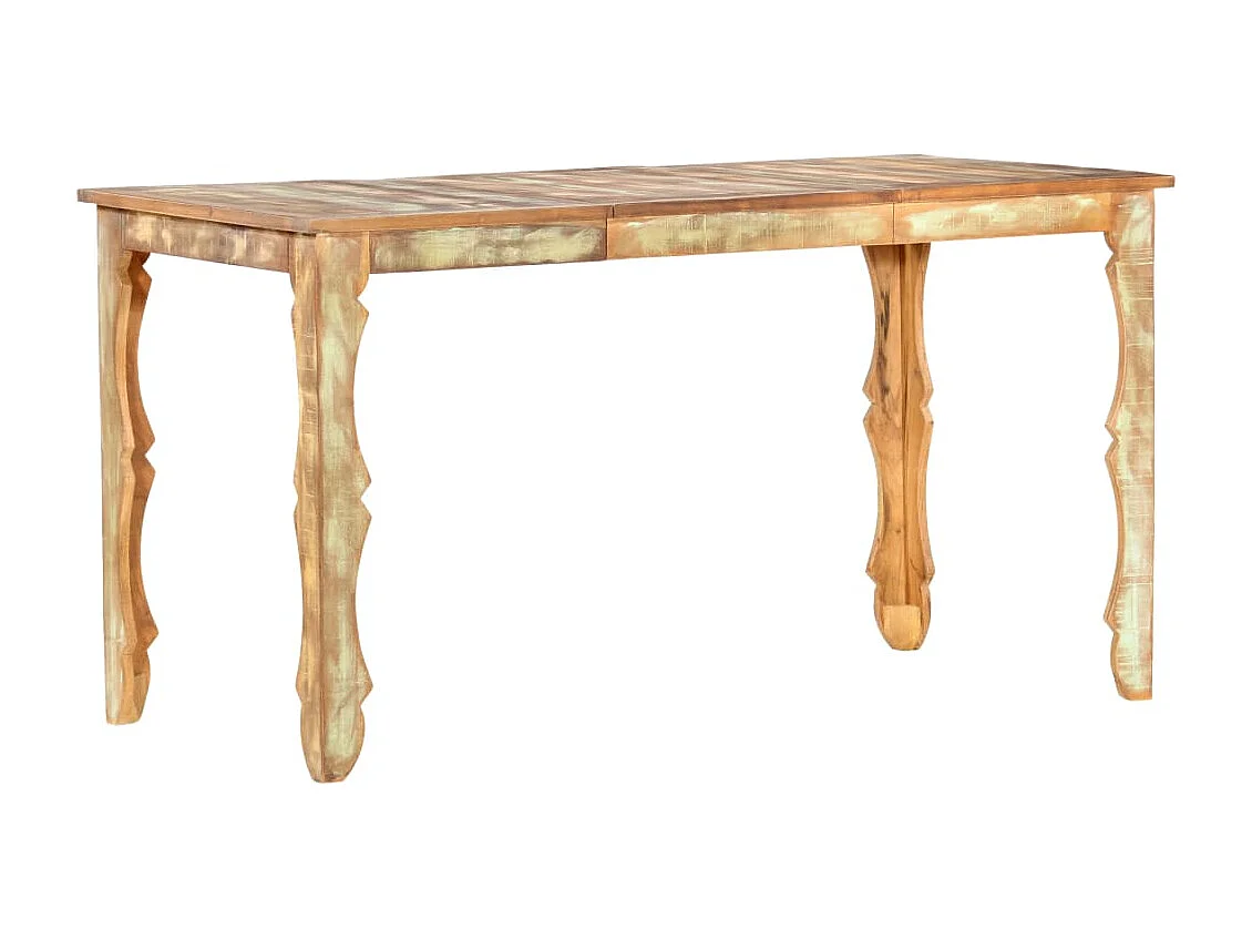 Tavolo da Pranzo 140x70x76 cm in Legno Massello di Recupero